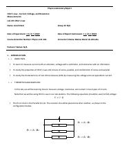 Lab 215 Ohm’s Law  Current, Voltage, and Resistance Measurements   .pdf