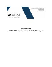 SITXFSA008 Student Assessment Tasks.docx