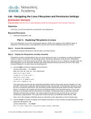 3.2.2.4 Lab - Navigating the Linux Filesystem and Permission Settings - ILM.docx