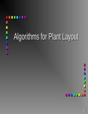 lecture4 - Algorithms for Plant Layout.ppt
