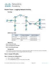 7.1.2.7 Packet Tracer - Logging Network Activity.docx