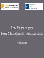 Lesson 5 - Interacting with suppliers and clients.ppt
