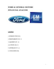Financial analysis report-Ford & GM.pdf