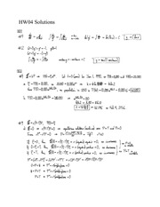 HW04 Solutions- Substitution Methods
