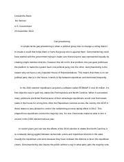 Gerrymandering Essay