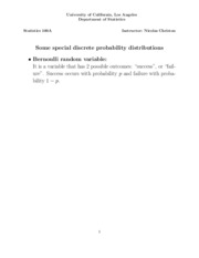 06 Discrete probability distributions