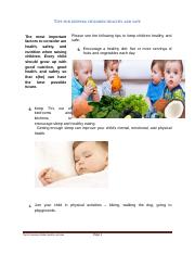 Tips for keeping children healthy and safe.docx