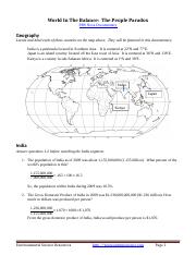 World In The Balance Worksheet.docx