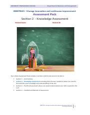 BSBSTR601 Knowledge Assessment.docx
