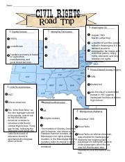 civil rights road trip worksheet answers