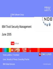 IBM Tivoli Security Management.ppt