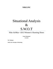 S.W.O.T. Nike Analysis