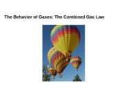 1415 Lecture Gas Laws