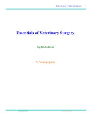 Essentials of Veterinary Surgery Book by Venogopalan.pdf