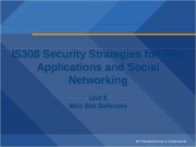 IS308-Unit5-Web Site Defenses