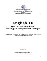 ENGLISH-10-Q3-Mod3-Week56-students-Writing-an-Independent-Critique-1-Copy.docx
