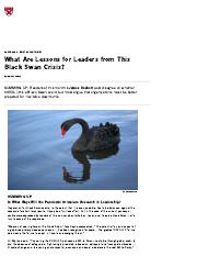 What Are Lessons for Leaders from This Black Swan Crisis_ - Harvard Business School Working Knowledg