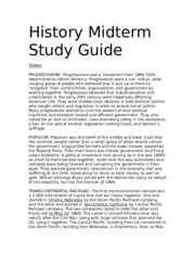 History Midterm Study Guide