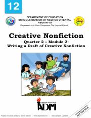 creative writing pdf grade 12 module 2
