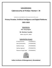 Cybersecurity at FireEye_Group 6_AIDP.pdf