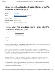 New Jersey has legalized weed. Here's why Pa. may take a different path_ EBSCOhost.pdf