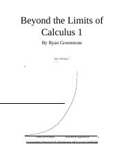 Beyond the Limits of Calculus 1