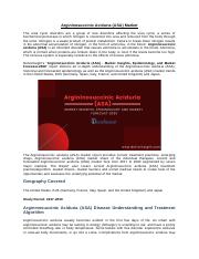 Argininosuccinic Aciduria (ASA) Market.docx