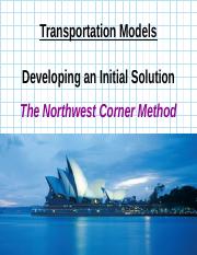 TM 1 - The Northwest Corner Model (1).pptx
