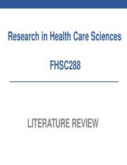 health science literature review made easy