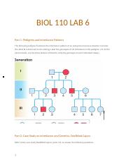 BIOL 110 Lab 6 Inheritance and Genetics.docx
