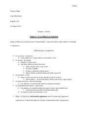 English Ch 1-4 Notes