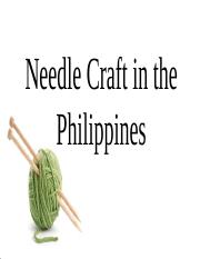 Needle Craft in the Philippines.pptx