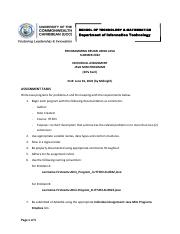 ITT303 Individual Assignment - Java Mini Programs - Summer 2022.pdf