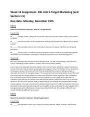 Week 15 Assignment D2L Unit 4 Target Marketing - Copy.pdf