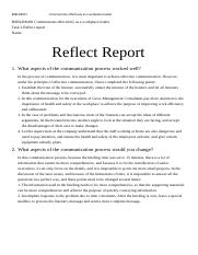 BSBLDR401 Task 2 Refelct Report .docx