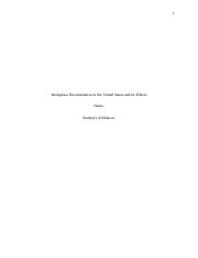 Workplace Discrimination in the United States and its Effects.edited.docx