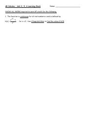 AB Calc - Learning Check Unit 2, 5, 6.pdf