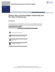 Twenty Years of Human Rights Scholarship and Ten Years of Democracy - jihn dugard.pdf
