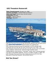 USS Theodore Roosevelt.docx