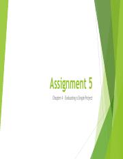 Engineering Economy - Assignment 5 - Key and Solution.pdf