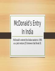 McDonald's Entry In India.pptx