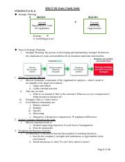MKGT 301 Exam 2 Study Guide.docx