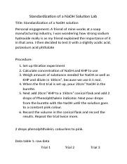 Standardization of a NaOH Solution Lab.docx
