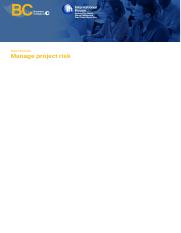 BSBPMG536 Manage project risk Task 2.docx