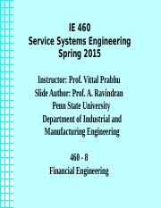 460-8 Financial Engineering