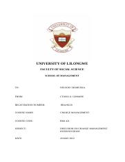 UNIVERSITY OF LILONGWE.docx
