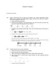 Tutorial 6 - Valuation - solution.pdf