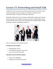 15. Networking and Small Talk.pdf