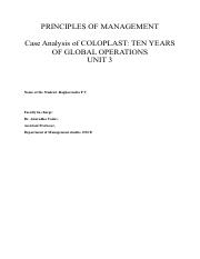 Raghavendra_Case Analysis of COLOPLAST- TEN YEARS OF GLOBAL OPERATIONS.pdf