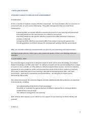 STUDENT GUIDE TO REFLECTIVE ASSESSMENT.docx